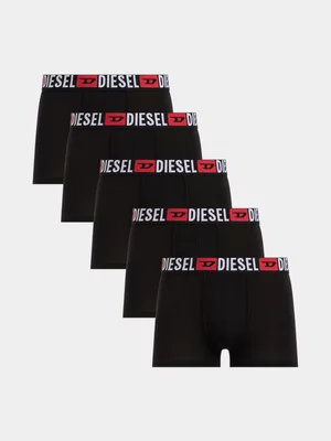 Men's Diesel Black Umbx-Damienfivepack Boxer-Shorts