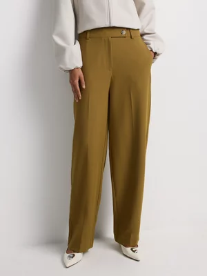 Extended Tab Straight Leg Pants