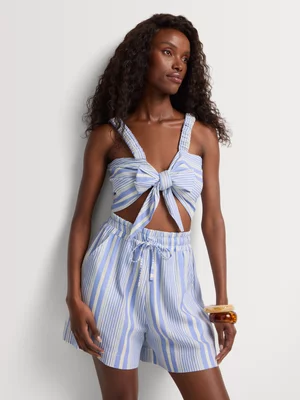 Women's BeachCult Blue Coast Ruched Top