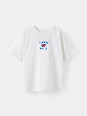 Cotton On Kids Girl White Poppy Oversize Graphic T-shirt