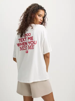 Women's Cotton On Yellow Oversized Lounge Graphic T-shirt