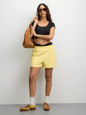 The FIX Women's Yellow Premium Fleece Short 