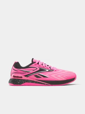 Reebok Womens Nano x5 Edge Pink/White Training Shoes 