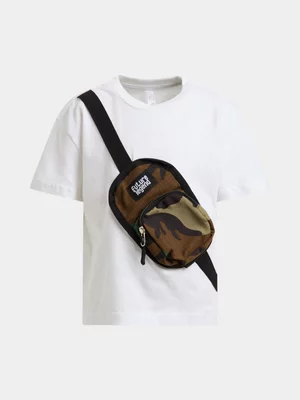 Exact Younger Boy's White T-Shirt With Bag