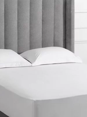 Sheraton Textiles Cotton Percale 200 Thread Count Fitted Sheet White