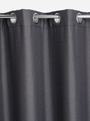 Jet Home Charcoal Lyra Eyelet Curtain