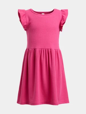Exact Younger Girl's Pink Rib Dress