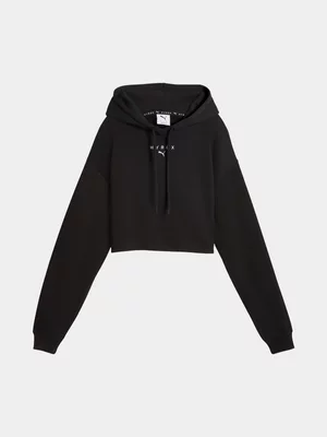 Puma X Hyrox Womens Heavyweight Black Hoodie