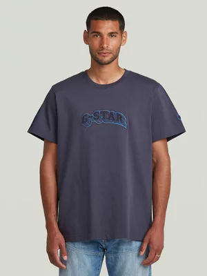 G-Star Men's Patches Loose Dark Blue T-Shirt
