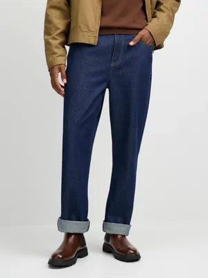 Exact Men's Dark Raw Wash Straight Leg Jeans