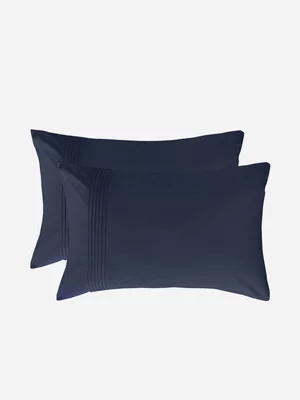 Volpes Astoria Egyptian Cotton 300tc Midnight Blue Pillowcase Pair