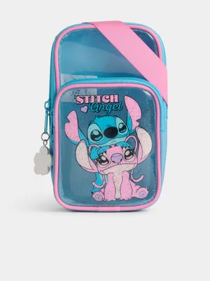 Jet Younger Girls Blue Lilo & Stitch Phone Bag