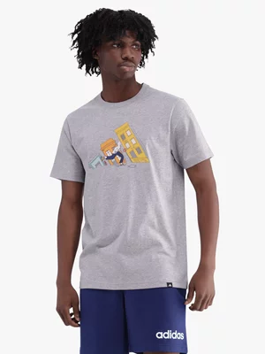 Mens adidas DDL Skate Grey Tee