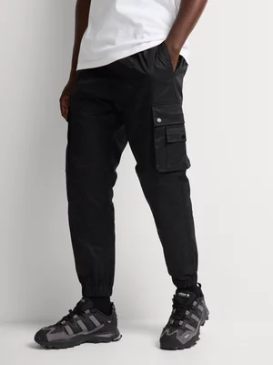 Markham Men's Technical Black Cargo Jogger