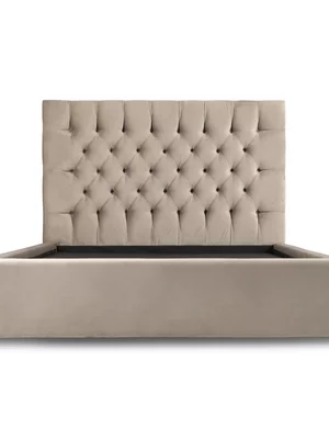 Avery Bed LuxGuard Velvet Stone Standard Length