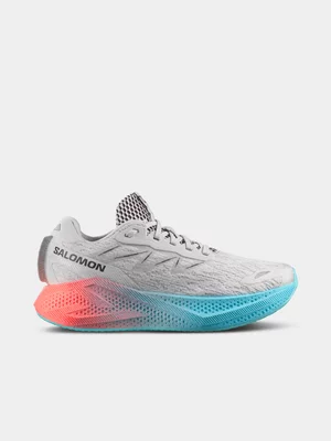 Salomon Womens Aero Glide 4 Gray Violet/Ojos Del Salar Running Shoes 
