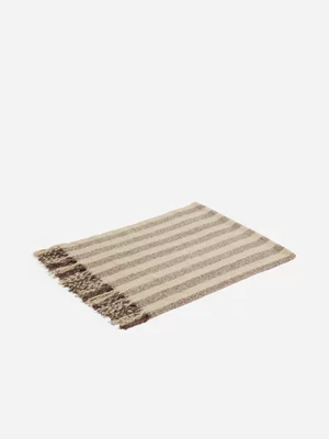 Jet Home Coffee Wool Blend Blanket 140x180cm