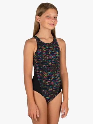 Decathlon Kids 1-Piece Printed Swimsuit