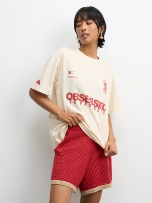 Redbat Women's Ecru Relaxed T-Shirt