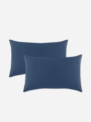 Volpes Polycotton 144TC Navy Pillowcase Pair