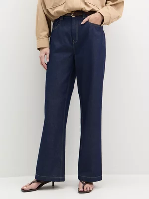 Exact Women's Raw Wash Wide-Leg Jeans