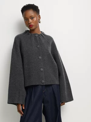 Luella Ruffled Neck Cardigan