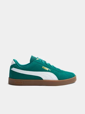 Mens Puma Club II Green/White Sneaker