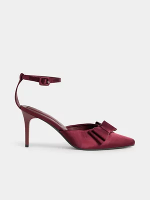 Jet Women's Burgundy Bow Slingback