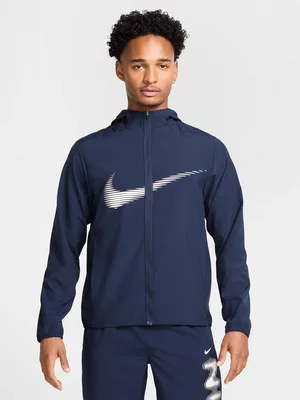 Nike Mens Form Dri-Fit Obsidian/White Hooded Jacket