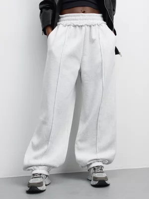 The FIX Women's Ice Melange Fleece Jogger With Exposed Seam 