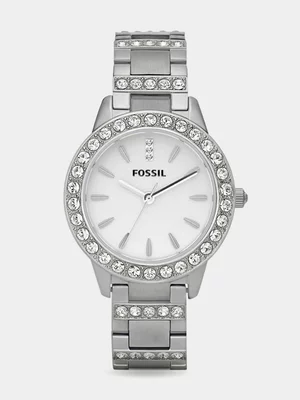 Fossil Ladies Jesse Silver Tone Stainless Steel Watch