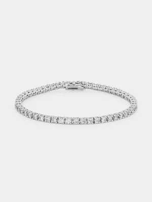 Sterling Silver Cubic Zirconia Tennis Bracelet