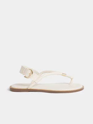 Thong Stud Flat Sandals