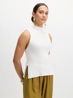 Exact Women's White Turtle Neck Knit Top Exact