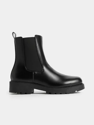 Exact Women's Black Chelsea Boots 