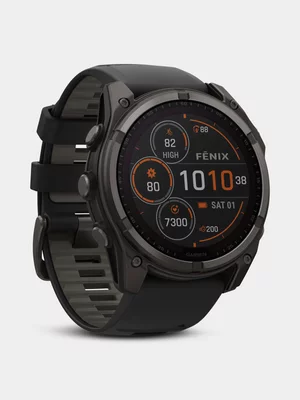 Garmin FĒNIX 8 51mm Solar Sapphire Carbon/Titanium/Black Band Smartwatch