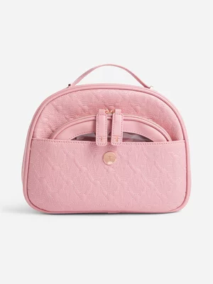 Foschini All Woman 100year Collection Quilted Cosmetic Bag with Pocket & Pouch