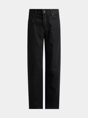 Jet Teen Boys Black Wide Leg Denim Pants