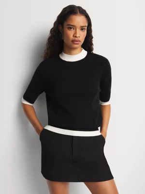 Women's Me&B Ballerina Lightweight Knitwear in Bla