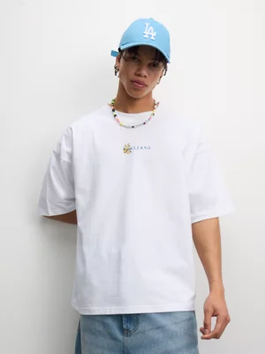 The FIX Men's White Back Graphic T-Shirt