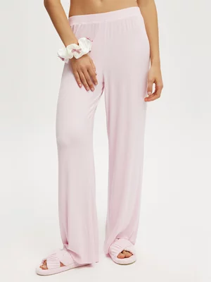 Women's Cotton On Pink Sleep Recovery Wide Leg Pants