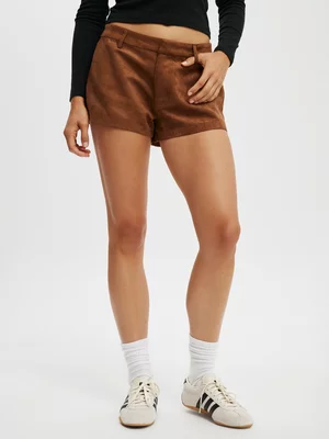 Women's Cotton On Brown Suede Micro Shorts