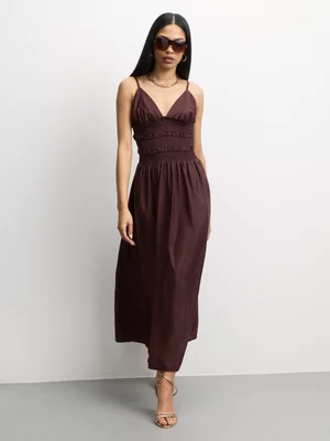 The FIX Women's Brown Strappy Sundress