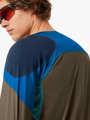 Men's Oakley Green  Seeker Edge Ls Jersey 