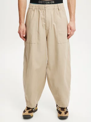 Men's Cotton On Beige Super Baggy Balloon Pants