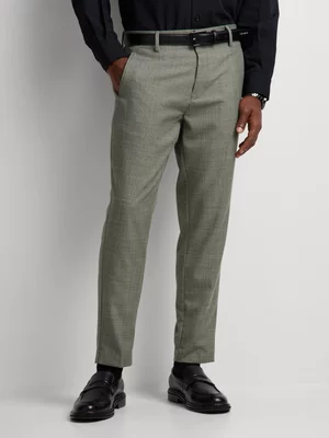Markham Men's Smart Slim Tapered Textured Fatigue Trouser