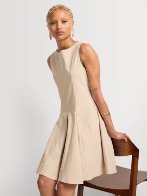 Fit & Flare Tie Detail Skater Dress