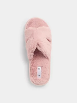 Jet Women’s Blush Faux Fur Mule Slippers