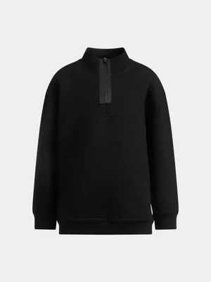 Exact Younger Boy's Black Soft Touch Sweat Top 