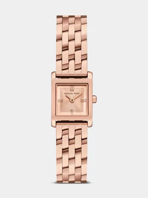 Michael Kors Georgie Rose Plated Stainless Steel Bracelet Watch